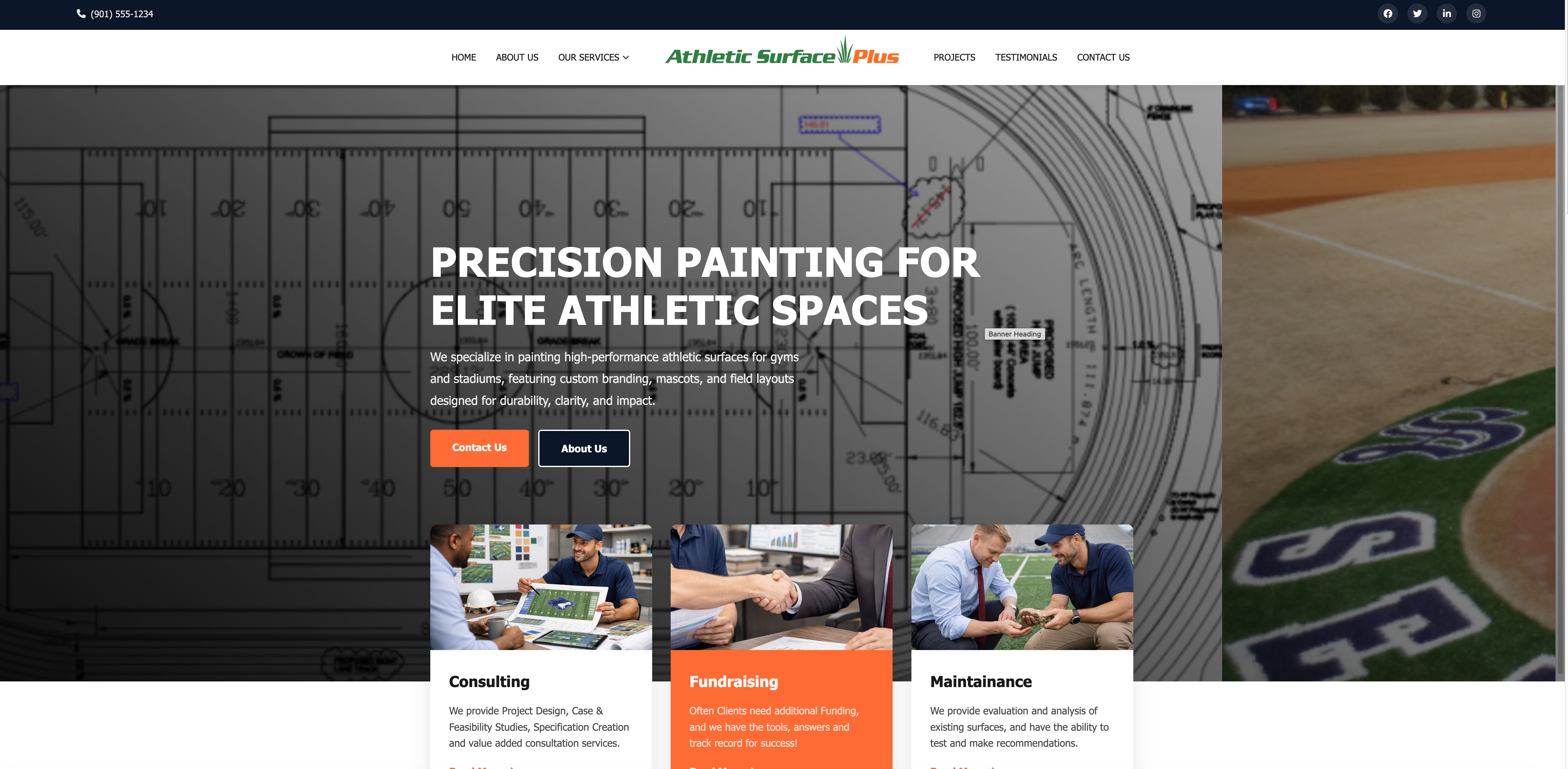Our Projects - Athletic Surfaces Plus